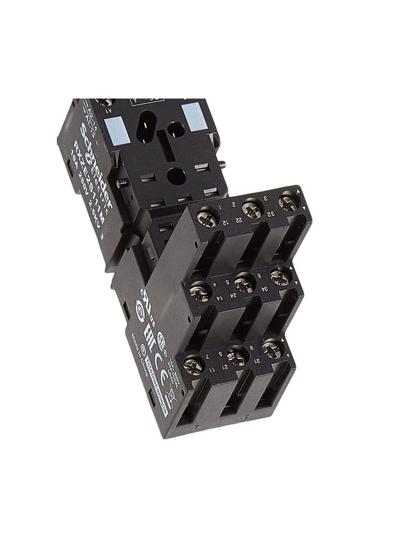 Schneider - Schneider RXZE2S111M Logic style socket separated termination, Black - Image 1