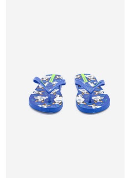 Ipanema Kid Boys Printed Flip Flop With Pet Feeder Bowl, Blue  - Image 3