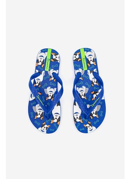 Ipanema Kid Boys Printed Flip Flop With Pet Feeder Bowl, Blue  - Image 4