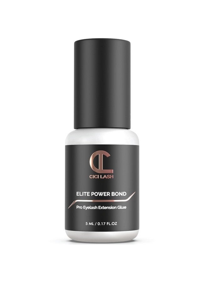 CICI Lash Elite Power Eyelash Extension Glue For Professionals Maximum 8 Week Retention / 12 Second Drying Time Semi Permanent Individual/Volume Lash Extension Glue With Deep Black Color Latex Free 5Ml - Image 1
