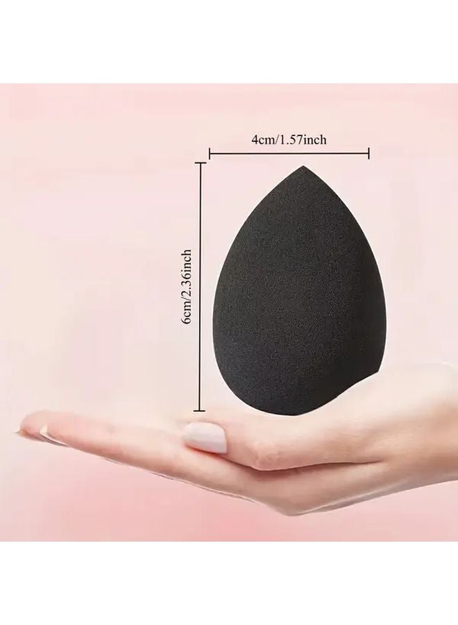 1pc Black Bevel Cut Makeup Sponge Dual Use Beauty Blender For Foundation - Image 5