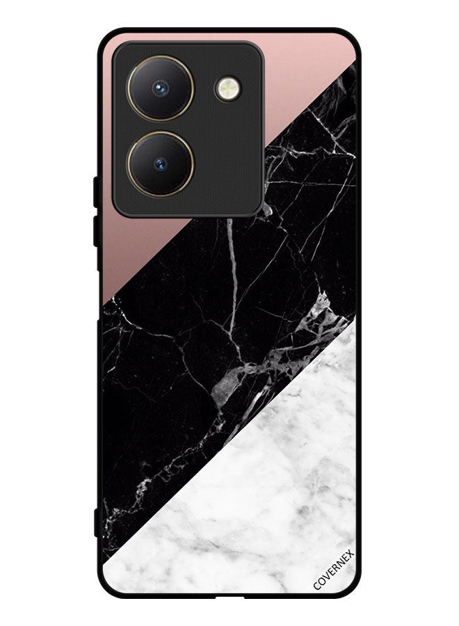 Covernex Protective Case Cover For vivo Y27s Marble & Plain Combination Pattern - Image 1