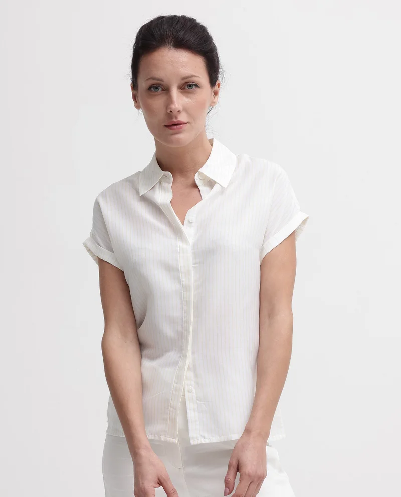 Rareism Women's Narrow Stripes Shirt