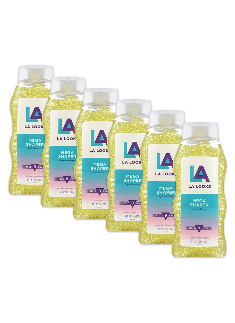 L.A. Looks - LA Looks Mega Mega Hold Level 9 Hold 20 oz Pack of 6 - Image 1