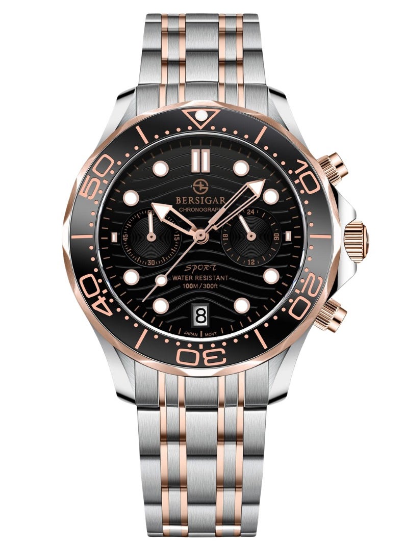 BERSIGAR - Bersigar BG-1713 Ocular Luxury Design Stainless Steel Water Resistant Watch - Image 1