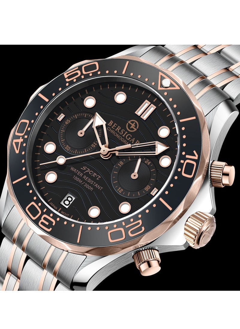 BERSIGAR - Bersigar BG-1713 Ocular Luxury Design Stainless Steel Water Resistant Watch - Image 1