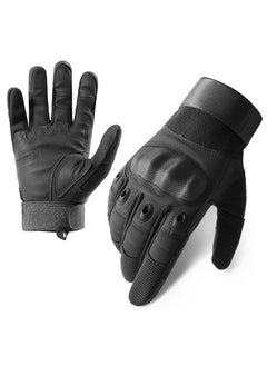 Dominy Motorcycle Gloves,Breathable Riding Driving Biker Motorbike Glove Touchscreen Protective Hard Knuckle,Motorcycle Cycling Outdoor Gloves(L)  - Image 1