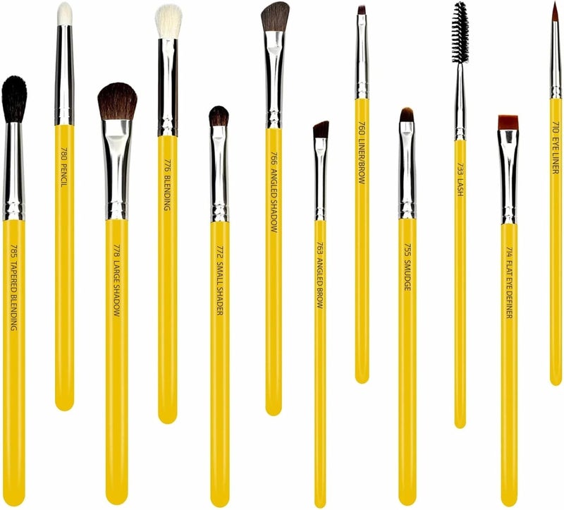 Bdellium Tools Bdellium Studio Eyes 12 Pieces Makeup Brush Set With Roll Up Pouch, 09EYEST12 - Image 2