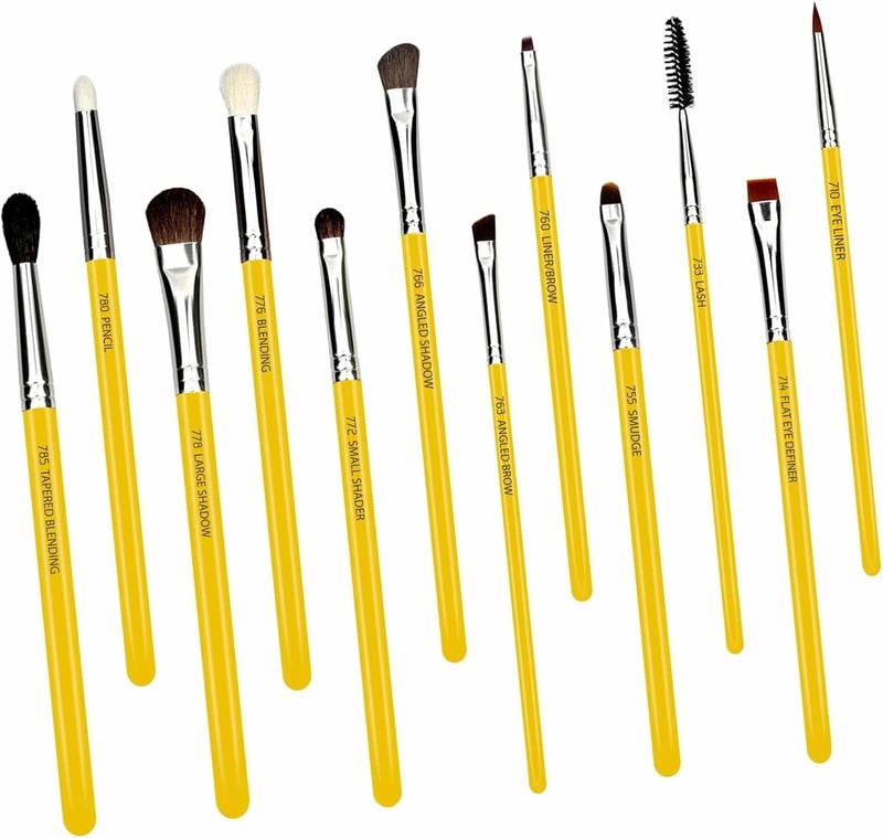 Bdellium Tools Bdellium Studio Eyes 12 Pieces Makeup Brush Set With Roll Up Pouch, 09EYEST12 - Image 3