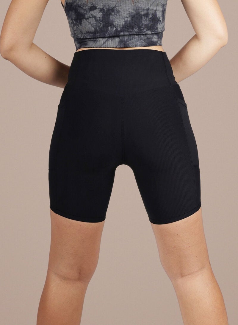 THUGFIT BraveBod Cross Waist V Cut Shorts - Black - Image 3