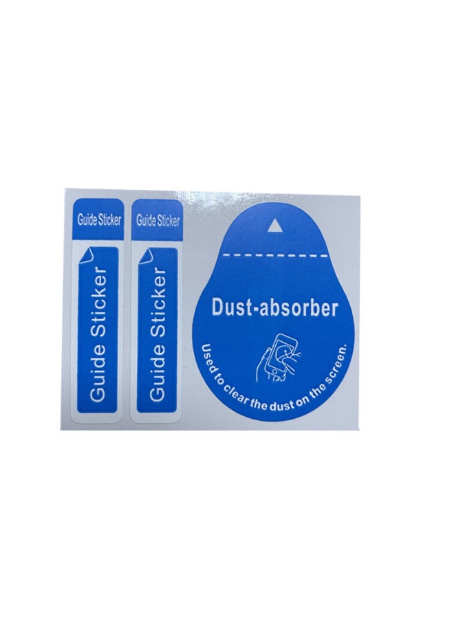 Guide Label Vacuum Sticker Mobile Phone Screen LCD Tempered Film Sticker Tool Blue Dust Sticker-Color:Take As Many As You Want - Image 3
