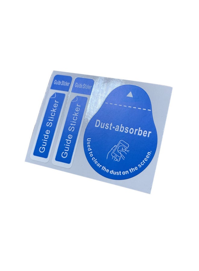 Guide Label Vacuum Sticker Mobile Phone Screen LCD Tempered Film Sticker Tool Blue Dust Sticker-Color:Take As Many As You Want - Image 4