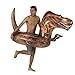 PoolCandy Inflatable TRex Dinosaur 48 Swim Ring Perfect for Adults Teens Kids Gigantic Deluxe Swimming Pool Lake and River Toy - Image 2