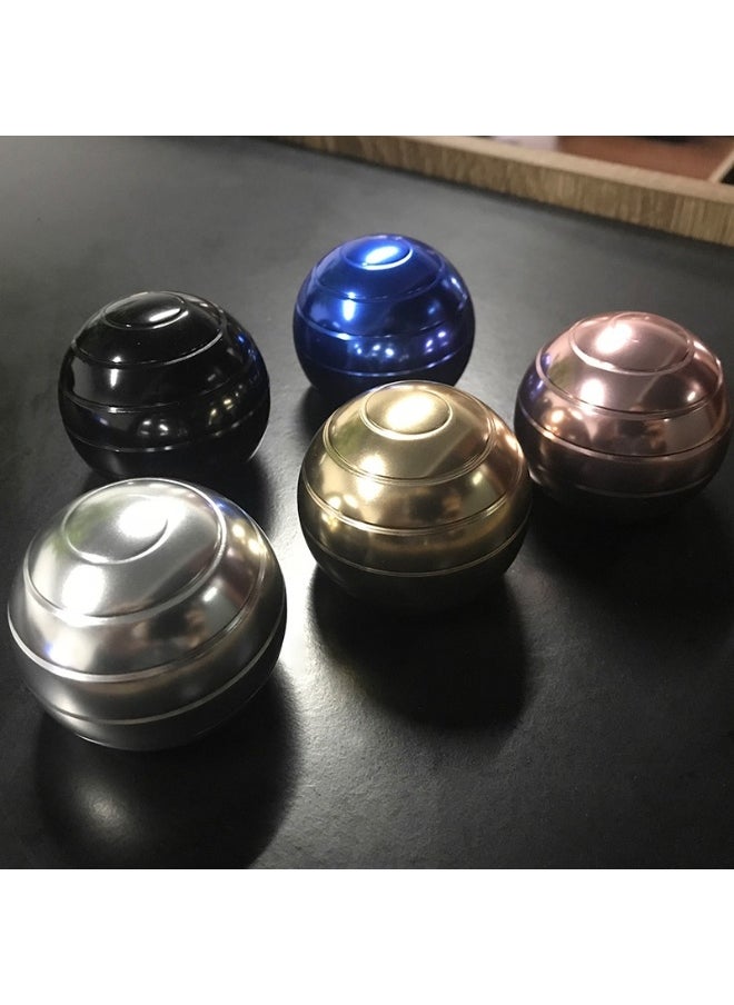 Laravel Kinetic Ball Spinner For Anti Anxiety, Optical Illusion Fidget Spinning Gyro Ball, Cool Metal Executive Desk Toys Ball, Quiet and Silent Desk Toys for Office for Adults, Kinetic Optical Illusion Fun Desk Toys, Cool Gadgets for Anxiety  - Image 4