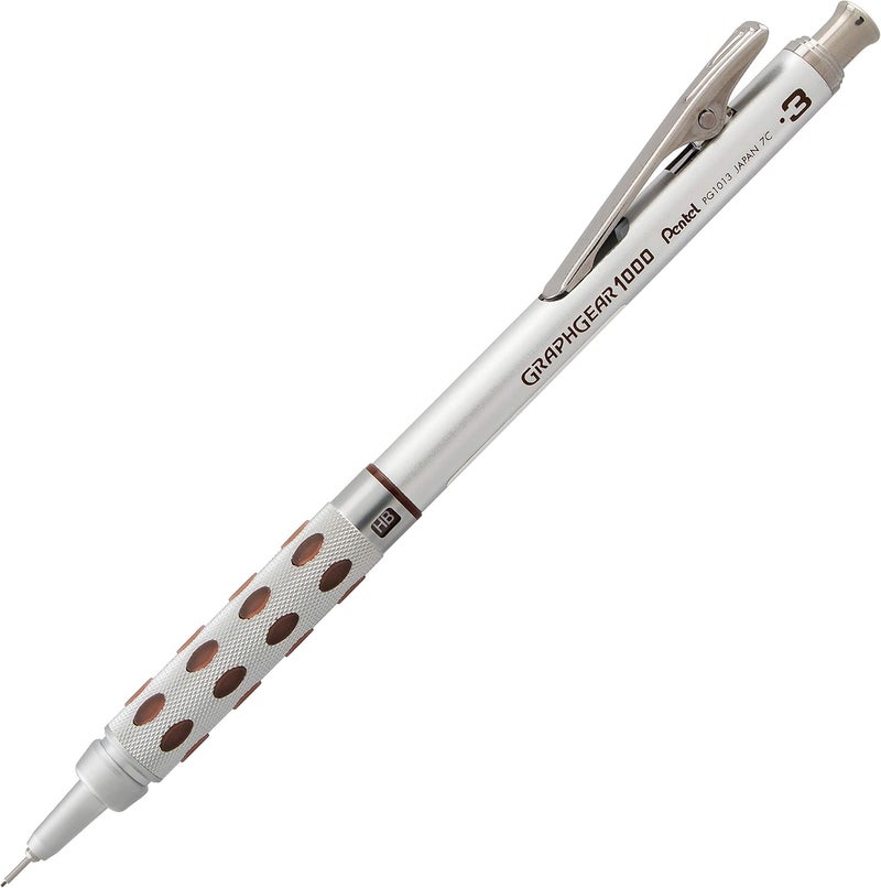 بنتل قلم رسم أوتوماتيكي GraphGear 1000 (0.3 مم)، لمسات سوداء، 1 قطعة (PG1013G) - Image 1