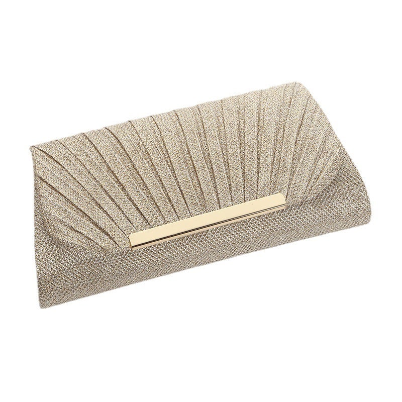 Sequin Pleated Chain Shoulder Bag - Image 5