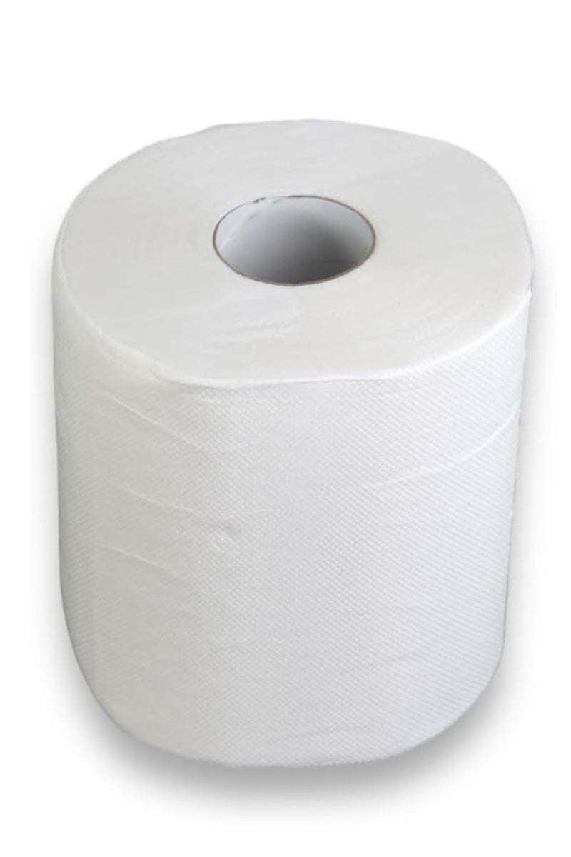 Generic Maxi Roll Twin Pack of 6, 600+ Sheets, 2-Ply Tissue, Kitchen towel, Strong & Premium Quality, Sterilized Embossed, 600 Meter, 6 Roll, مناديل ماكسي رول  - Image 3