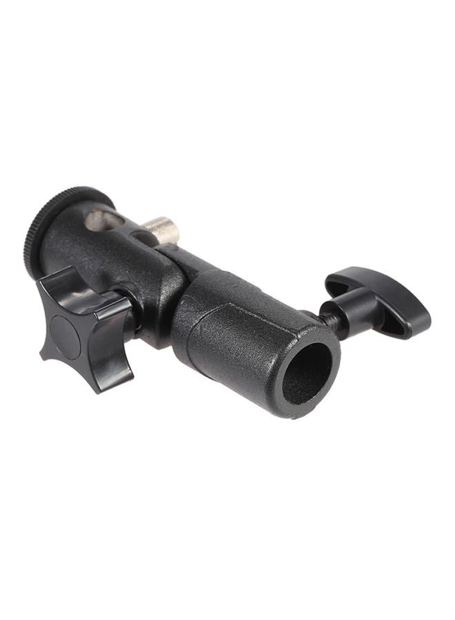 نيبمينينت حامل تثبيت مصباح فلاش سبيدلايت ومظلة معدني قابل للتعديل من النوع E بدعامة يناسب جميع الأجهزة أسود - Image 3