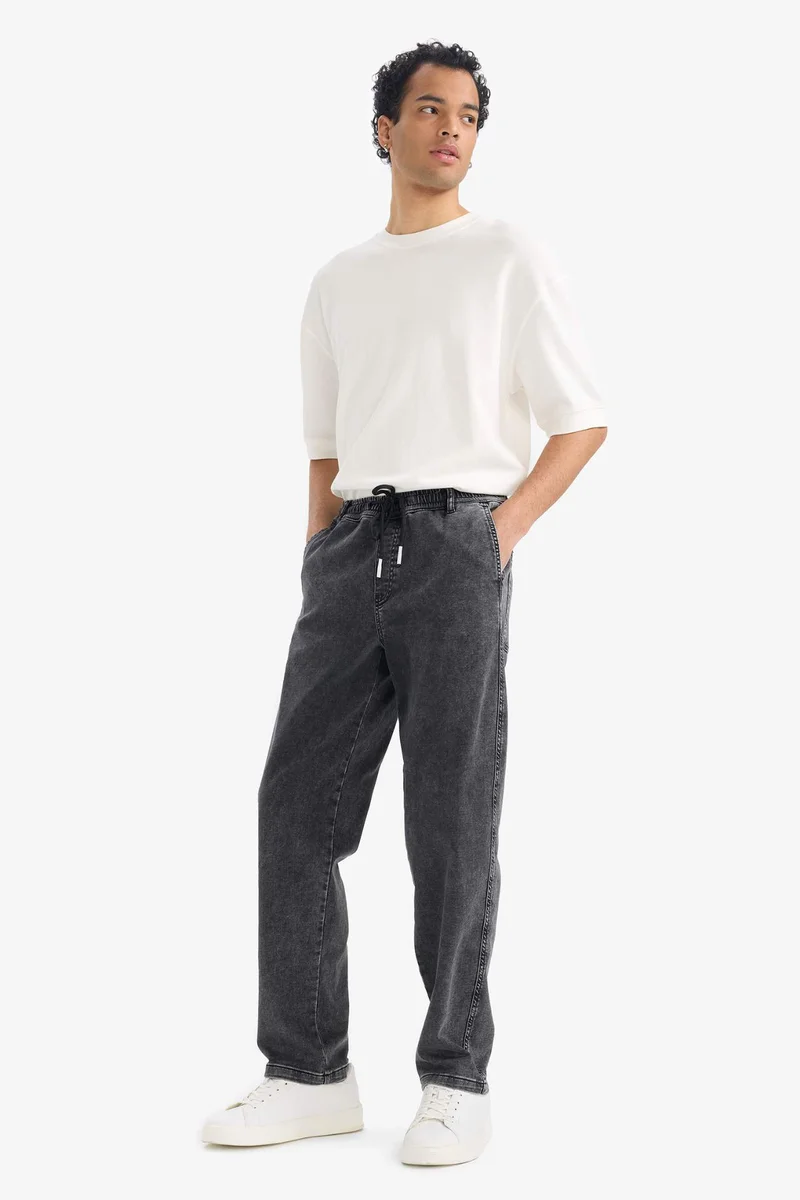 ديفاكتو Wide Leg Draw Waist Jeans