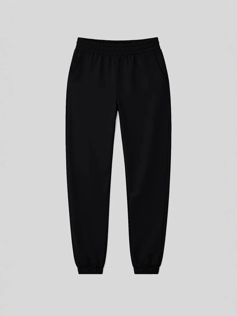 TOMMYLIFE TOMMY Women's High-Waist Relaxed Fleece Joggers