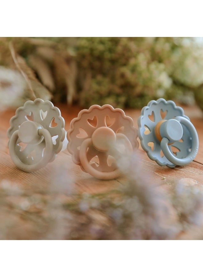 FRIGG لهاية FRIGG Fairytale من اللاتكس للأطفال 6-18 شهر 2-pack كريمي/أزرق حجري - الحجم 2 - Image 5