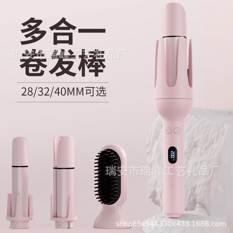 Multi-function Automatic Curling Wand with Negative Ions, Interchangeable Heads & Digital Display - Image 3