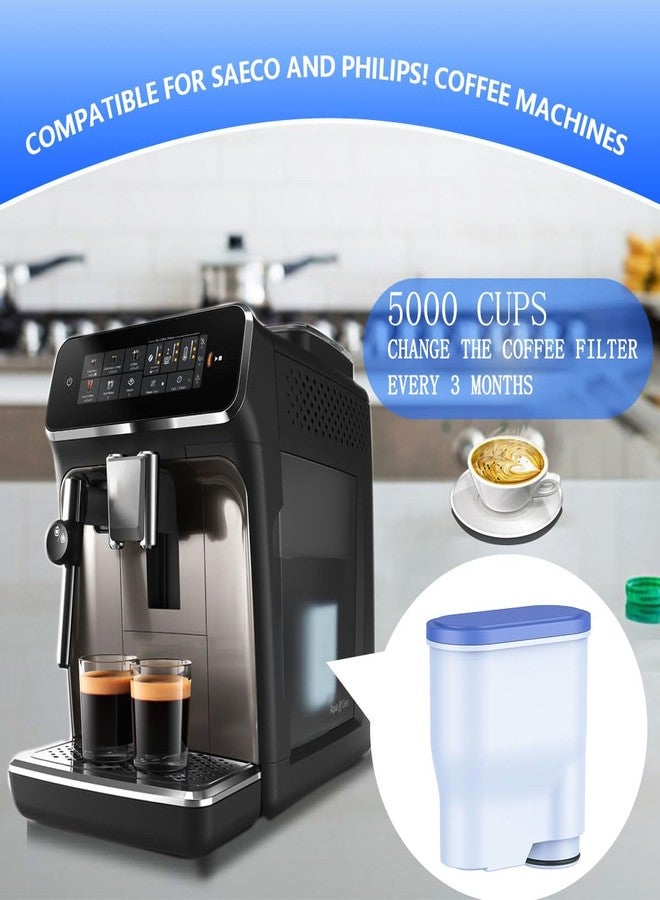 فلاتر ماكينة قهوة الإسبريسو COJINLDFEI متوافقة مع فلتر Philips AquaClean 3200/4300/1200/5400-CA6903/10/00/01/22/47 (عبوة من 4 فلاتر) - Image 4