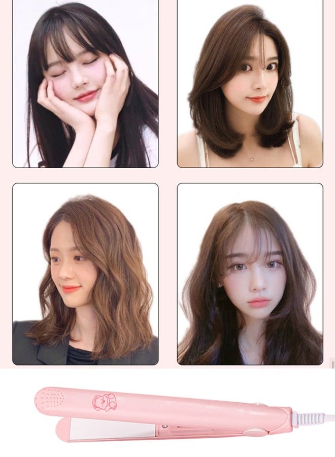 مكواة تجعيد صغيرة من السيراميك قابلة للتعديل ، مكواة تجعيد صغيرة مزدوجة الغرض ، مكواة تجعيد منزلية مريحة ، تسخين سريع ، تجعد شعر دافئ وسلس ، يسهل حملها للسفر (لون عشوائي) - Image 5