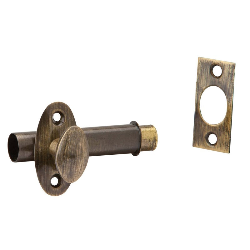 قفل باب مورتيس SCHLAGE Ives S48B5 باللون النحاسي المصقول الأسود