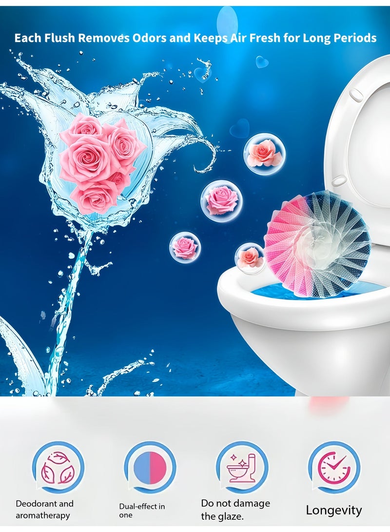 SKT Shiketro 16-Panel Dual-Color Long-Lasting Toilet cleaning tablet 4 Scents Effectively Removes Stubborn Stains Slow-Release for Automatic Deodorization and Scaling - Image 4