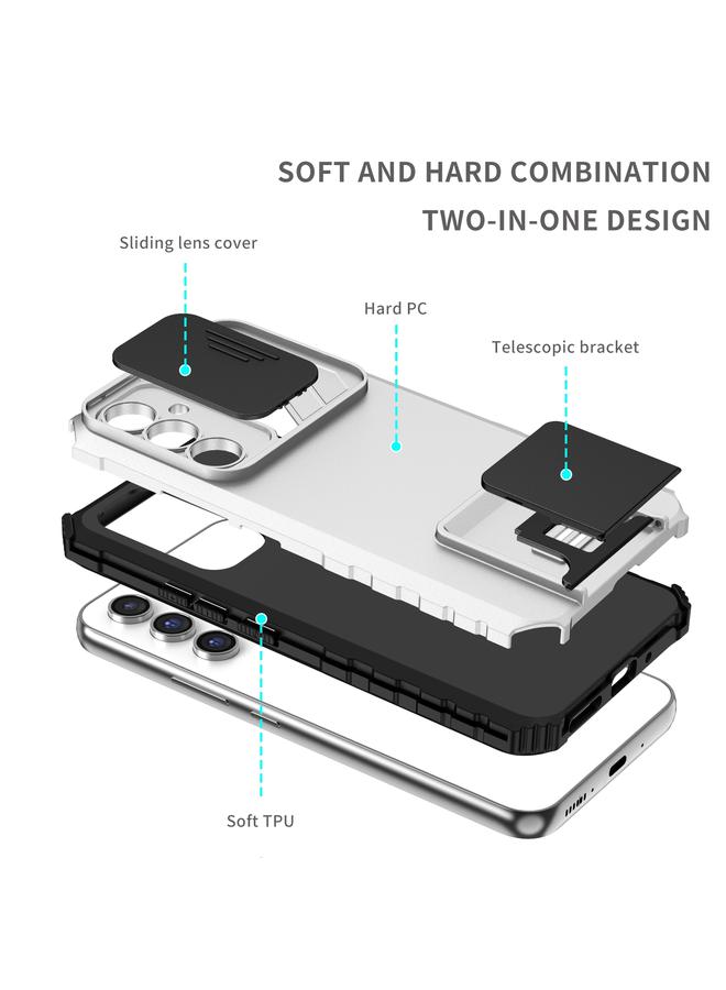 اس-توب جراب لهاتف Samsung Galaxy A54 5G مع حامل مجسم وغطاء منزلق للكاميرا - Image 3