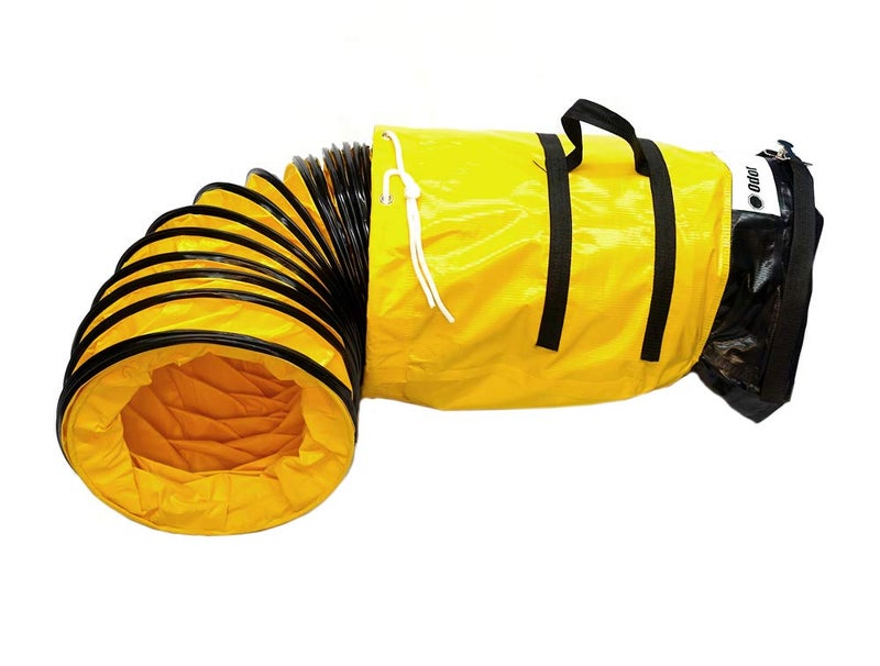OdorStop Flexible Duct in Various Sizes and Lengths with Connecting Belt, 14-in by 25-ft