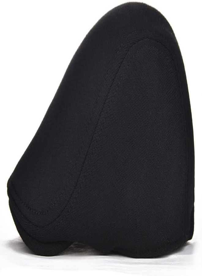 100% Cotton Solid Color Beret British Vintage Soft-Brimmed Cap (Black + Coffee) - Image 3