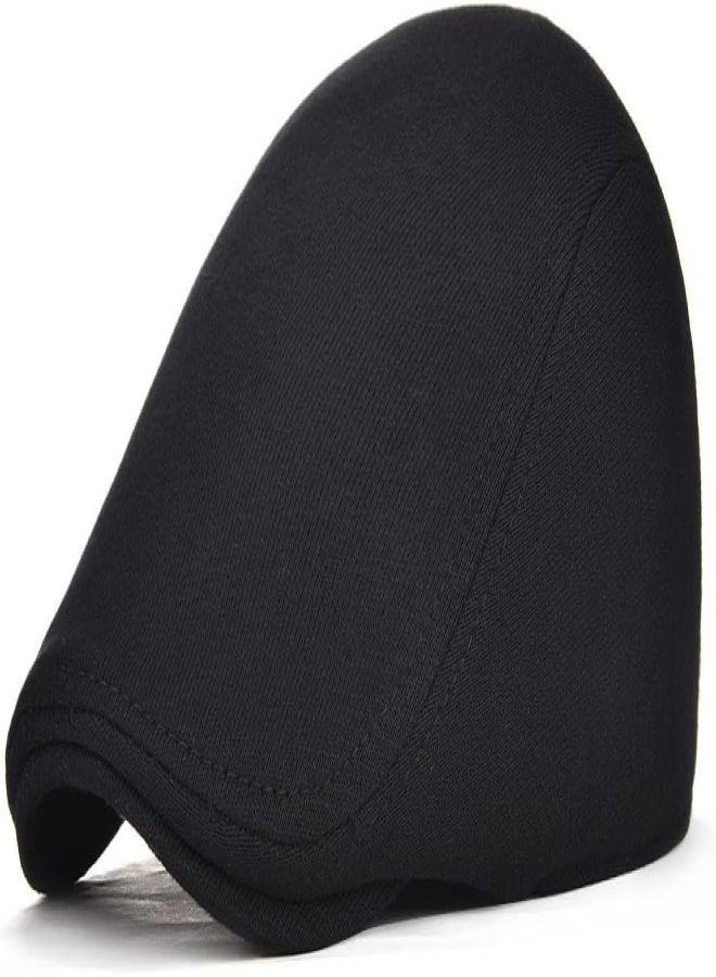100% Cotton Solid Color Beret British Vintage Soft-Brimmed Cap (Black + Coffee) - Image 2