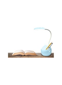hanso LED Protection Eye Table Lamp with Touch Control and USB Port, 16 LED Lights, Stepless Dimming, for Reading, Studying, Working, Bedside, Home, Office, Bedroom (5700 Blue)