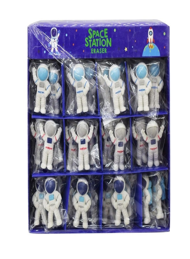 GOLD MAX Spaceman Erasers Astronaut Erasers 3D Cute Erasers Cartoon Space Stationeries for Outer Space Party Favors Goodie Bag Stuffers - (Pack of 10 Pcs) - Image 3