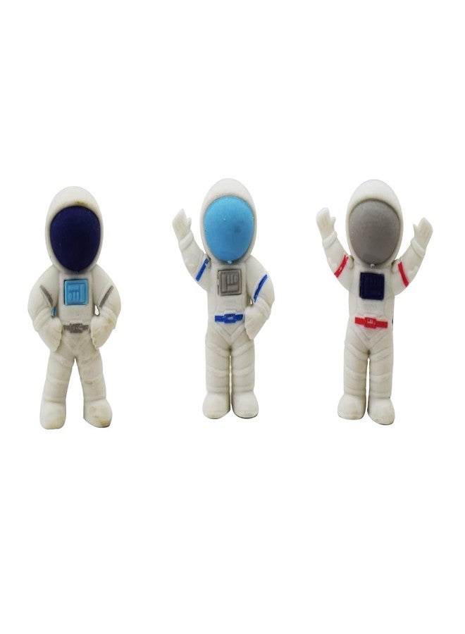 GOLD MAX Spaceman Erasers Astronaut Erasers 3D Cute Erasers Cartoon Space Stationeries for Outer Space Party Favors Goodie Bag Stuffers - (Pack of 10 Pcs) - Image 1