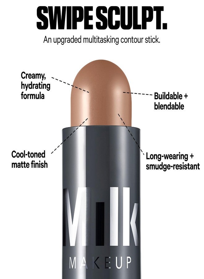 Milk Makeup Quick Sculpt Creamy Contour Stick – Stoked (Medium), 0.28 oz - Image 2