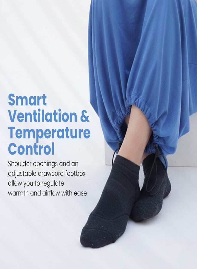 Sensory4u Sleeping Bag Liner, 1 lb Wearable Camping Quilt with Hood, Ultralight - Image 4