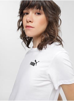PUMA Ess Small Logo Tee  White  - Image 1