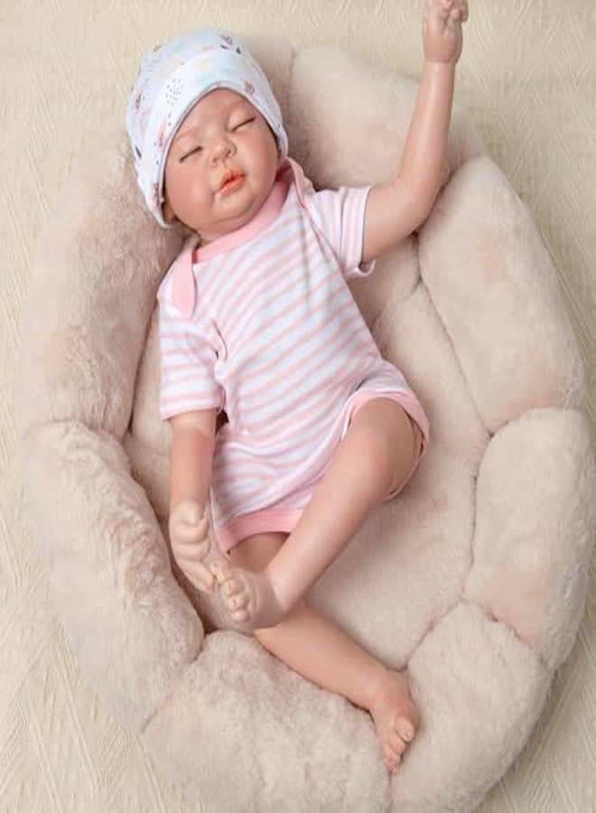 Pedolltree Reborn Baby Doll Clothes Girl Outfit Accessories 5 pcs Set for 17-22 Inch Reborn Dolls Newborn Baby Girl Doll Clothes - Image 5