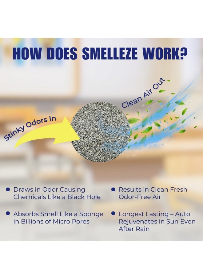 SMELLEZE - Natural Yard Odor Remover Deodorizer: 2 Lb. Granules Eliminate Outdoor Pet Urine & Stool Smell. Long Lasting. People, Pet, Plant & Planet Safe. - Image 1