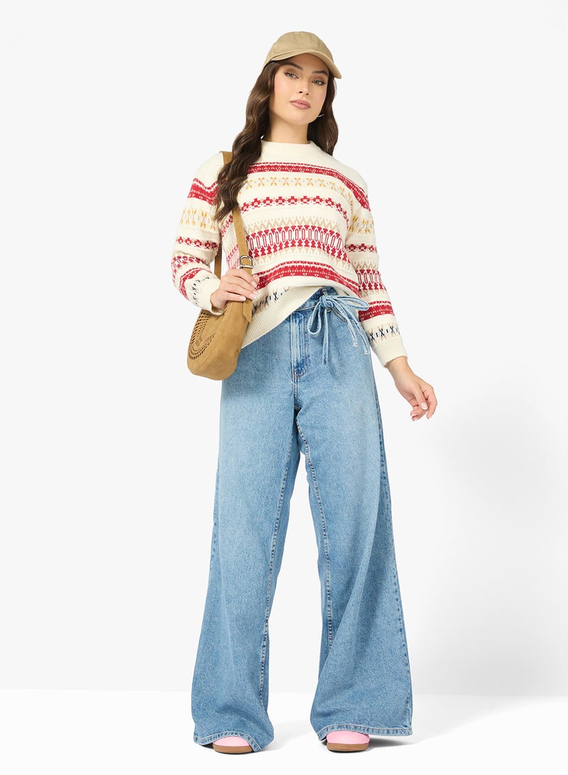 Ginger Knitted Fairisle Sweater - Image 4