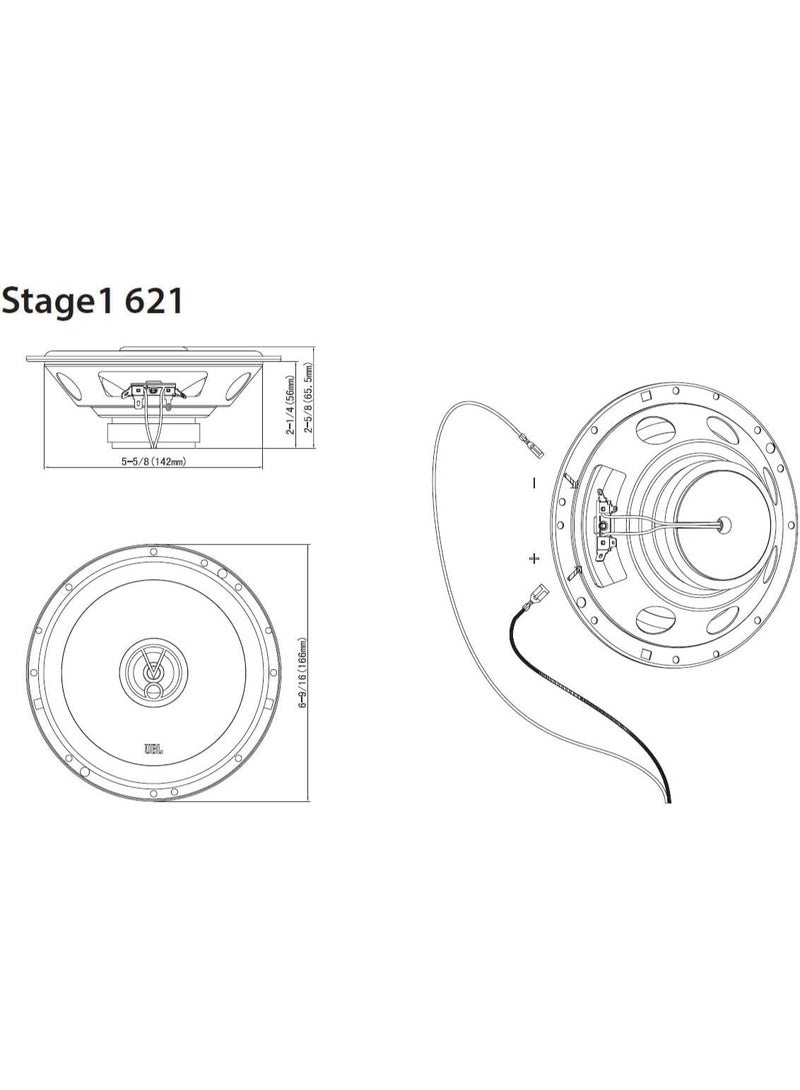 جي بي إل مكبر صوت JBL Stage1 621F بقوة 45 واط وقناتين. - Image 4