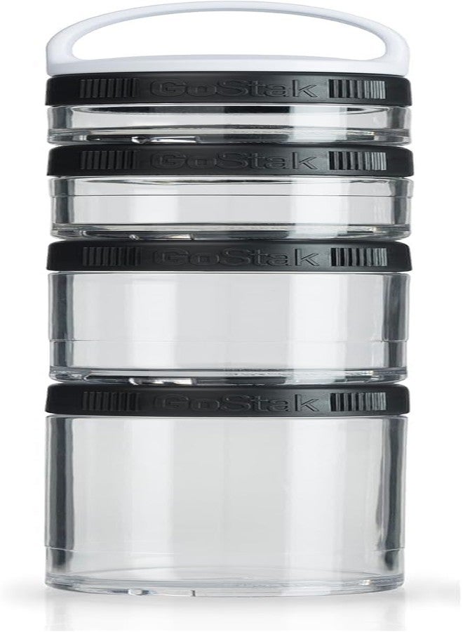HIYON Stackable Snack Containers - 4-Piece Leak-Proof Snack Travel System - FDA-Food Safe, BPA/PC/Phthalate-Free -Stackable & Click-Together Food Storage, Large - Image 1