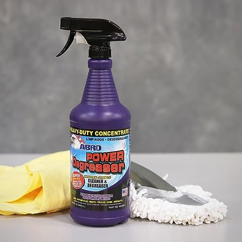 Abro منظف دهن قوي من ABRO، منظف محرك متعدد الوظائف عالي الأداء لإزالة سريعة وسهلة للدهون والزيوت والأوساخ، منظف محرك ومنظف سيارات معدني، 32 أونصة - Image 2