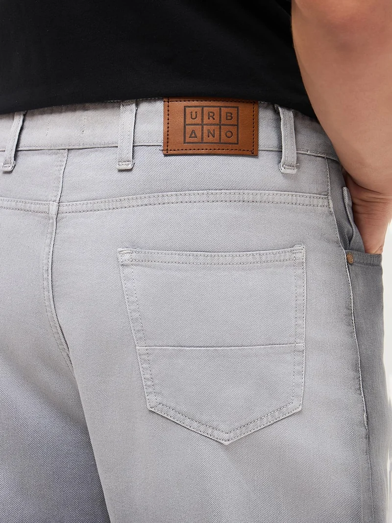 Urbano Fashion  Urbano Fashion Men's Grey Loose Baggy Fit Heavy Washed Faded Denim Jeans Non-Stretchable for Men | Best Price UAE