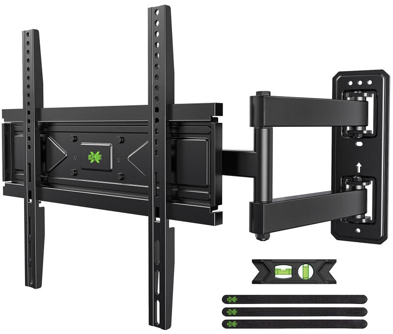 USX MOUNT Swivel TV Wall Mount for 26-60 Inch TVs up to 80 lbs, Single Articulating Arm, Full Motion TV Wall Mount Bracket with Swivel and Tilt, Max VESA 400x400mm - Image 1