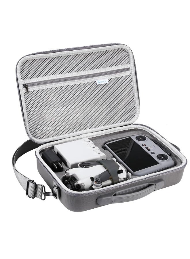Skyreat حقيبة تخزين وحمل على الكتف من جلد PU المحمولة لـ Skyreat Mini 4 Pro RC 2، DJI Mini 4 Pro Fly More Combo Kit Accessories - Image 3