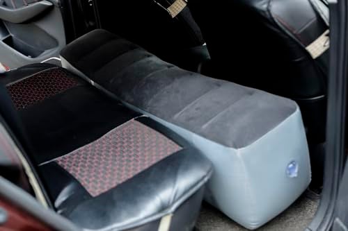 Onirii Inflatable Car Air Mattress Back Seat Bed with Air Pump,Thickened Portable Car Travel Sleeping Camping Air Mattress Blow Up Bed for Car Universal SUV - Image 3